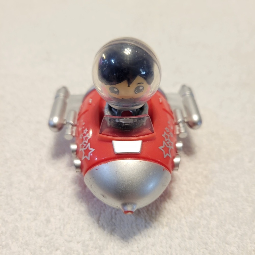 Ryan's World Pull Back Red Spaceship and Blue Plane - Picture 2 of 8